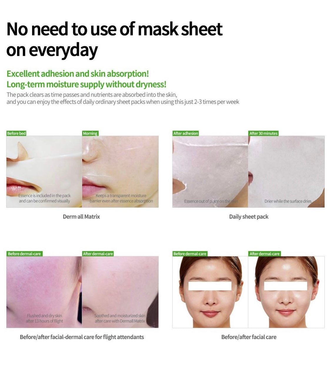Derm-all Matrix Facial Dermal-Care Mask